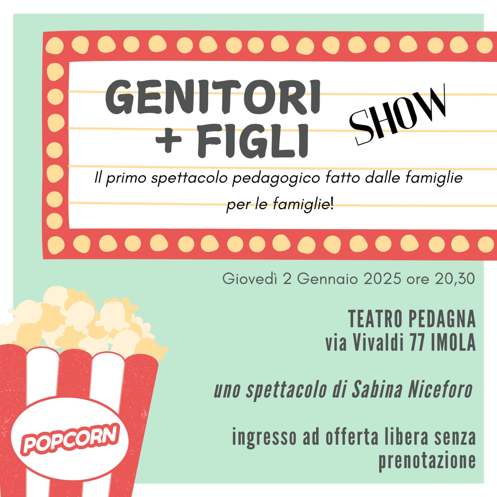 Genitori + figli Show | Gennaio 2025